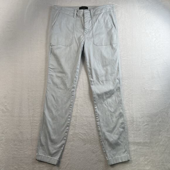 J CREW Women’s 28 Cargo Pants Skinny Stretch Style B8708 Light Blue Preppy - Picture 2 of 15